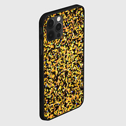 Чехол для iPhone 12 Pro Max Золотая мозаика, цвет: 3D-черный — фото 2
