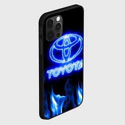 Чехол для iPhone 12 Pro Max Toyota neon fire, цвет: 3D-черный — фото 2