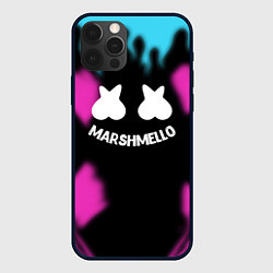 Чехол для iPhone 12 Pro Max Маршмеллоу неон камсток, цвет: 3D-черный