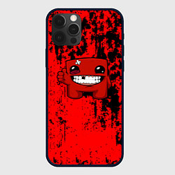 Чехол для iPhone 12 Pro Max Super Meat Boy краски, цвет: 3D-черный