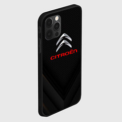 Чехол для iPhone 12 Pro Max Citroen sport geometry, цвет: 3D-черный — фото 2