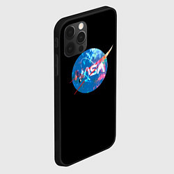 Чехол для iPhone 12 Pro Max NASA true space star, цвет: 3D-черный — фото 2