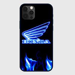 Чехол для iPhone 12 Pro Max Honda neon, цвет: 3D-черный