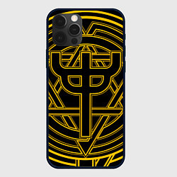 Чехол для iPhone 12 Pro Max Invincible Shield icon - Judas Priest, цвет: 3D-черный