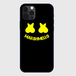 Чехол для iPhone 12 Pro Max Christopher Comstock yellow logo, цвет: 3D-черный