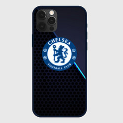 Чехол для iPhone 12 Pro Max Chelsea carbon sport, цвет: 3D-черный