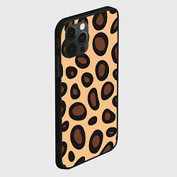 Чехол для iPhone 12 Pro Max Леопардовые пятнышки, цвет: 3D-черный — фото 2