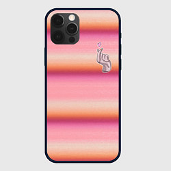 Чехол для iPhone 12 Pro Max Рука-Вещь: текстура свитера Энид из сериала Уэнсде, цвет: 3D-черный