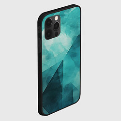 Чехол для iPhone 12 Pro Max Гранжевая бирюза, цвет: 3D-черный — фото 2