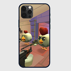Чехол для iPhone 12 Pro Max Чикен ган - скрин, цвет: 3D-черный