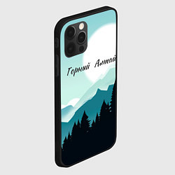 Чехол для iPhone 12 Pro Max Горный Алтай пейзаж, цвет: 3D-черный — фото 2
