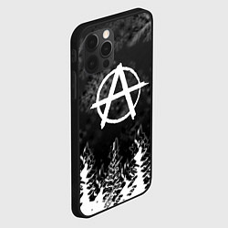 Чехол для iPhone 12 Pro Max Anarchy winter gray, цвет: 3D-черный — фото 2