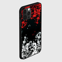 Чехол для iPhone 12 Pro Max Краски абстракция, цвет: 3D-черный — фото 2