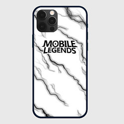 Чехол для iPhone 12 Pro Max Mobile legends молнии, цвет: 3D-черный