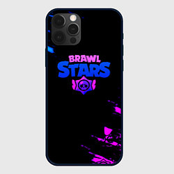 Чехол для iPhone 12 Pro Max Brawl stars neon, цвет: 3D-черный