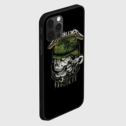 Чехол для iPhone 12 Pro Max Metallica - skull, цвет: 3D-черный — фото 2