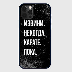 Чехол для iPhone 12 Pro Max Извини, некогда, карате - пока, цвет: 3D-черный