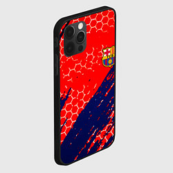 Чехол для iPhone 12 Pro Max Барселона спорт краски текстура, цвет: 3D-черный — фото 2