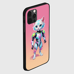 Чехол для iPhone 12 Pro Max Funny kitten - cyberpunk, цвет: 3D-черный — фото 2