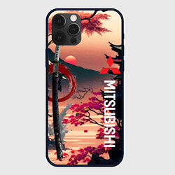 Чехол для iPhone 12 Pro Max Катана Mitsubishi, цвет: 3D-черный