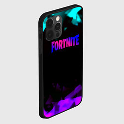 Чехол для iPhone 12 Pro Max Fortnite neon geometry, цвет: 3D-черный — фото 2