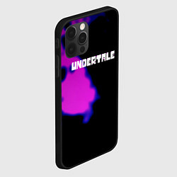 Чехол для iPhone 12 Pro Max Undertale neon splash, цвет: 3D-черный — фото 2