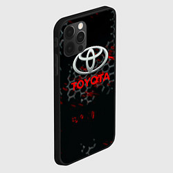 Чехол для iPhone 12 Pro Max Toyota краски броня, цвет: 3D-черный — фото 2