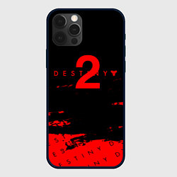 Чехол для iPhone 12 Pro Max Destiny 2 краски надписи, цвет: 3D-черный