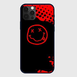 Чехол для iPhone 12 Pro Max Nirvana текстура краски, цвет: 3D-черный