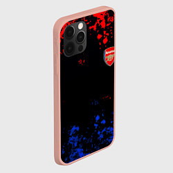 Чехол для iPhone 12 Pro Max Арсенал Лондон краски, цвет: 3D-светло-розовый — фото 2