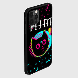 Чехол для iPhone 12 Pro Max HIM - rock star cat, цвет: 3D-черный — фото 2