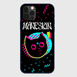 Чехол для iPhone 12 Pro Max Maneskin - rock star cat, цвет: 3D-черный