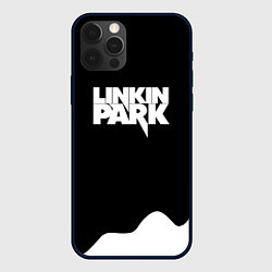 Чехол для iPhone 12 Pro Max Linkin park краска белая, цвет: 3D-черный