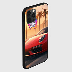 Чехол для iPhone 12 Pro Max GTA 6 logo auto style, цвет: 3D-черный — фото 2