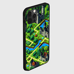 Чехол для iPhone 12 Pro Max Heroes of Might and Magic - pixel map, цвет: 3D-черный — фото 2
