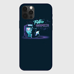 Чехол для iPhone 12 Pro Max Ретро геймер лисенок, цвет: 3D-черный