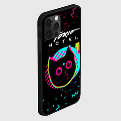 Чехол для iPhone 12 Pro Max Tokio Hotel - rock star cat, цвет: 3D-черный — фото 2