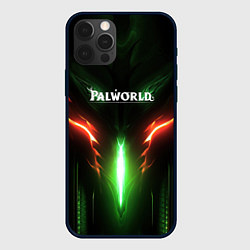 Чехол для iPhone 12 Pro Max Palworld зеленый неоновый свет, цвет: 3D-черный