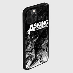 Чехол для iPhone 12 Pro Max Asking Alexandria black graphite, цвет: 3D-черный — фото 2