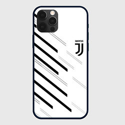 Чехол для iPhone 12 Pro Max Juventus sport geometry, цвет: 3D-черный