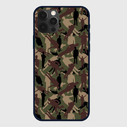 Чехол для iPhone 12 Pro Max Бизнесмен - камуфляж, цвет: 3D-черный