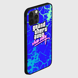 Чехол для iPhone 12 Pro Max GTA вайсити неоновая текстура, цвет: 3D-черный — фото 2