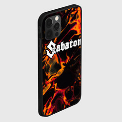 Чехол для iPhone 12 Pro Max Sabaton red lava, цвет: 3D-черный — фото 2