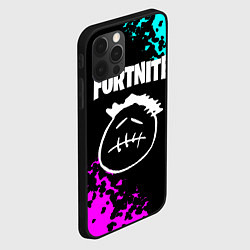 Чехол для iPhone 12 Pro Max Фортнайт neon, цвет: 3D-черный — фото 2