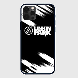 Чехол для iPhone 12 Pro Max Linkin park рок бенд краски, цвет: 3D-черный