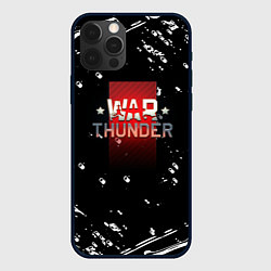 Чехол для iPhone 12 Pro Max Warthunder белые краски онлайн, цвет: 3D-черный