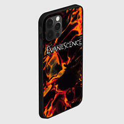 Чехол для iPhone 12 Pro Max Evanescence red lava, цвет: 3D-черный — фото 2