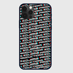 Чехол для iPhone 12 Pro Max Kojima glitch pattern studio, цвет: 3D-черный