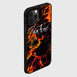 Чехол для iPhone 12 Pro Max Pink Floyd red lava, цвет: 3D-черный — фото 2