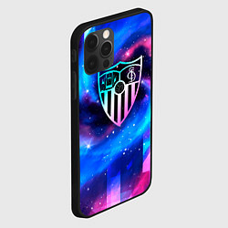 Чехол для iPhone 12 Pro Max Sevilla неоновый космос, цвет: 3D-черный — фото 2